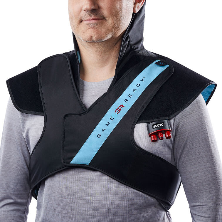 Shoulder Wrap* with ATX, Large, Left (fits chest sizes 40-55) - 3009481 -  Game Ready - 13-2528 - Compression Therapy - 3B Scientific